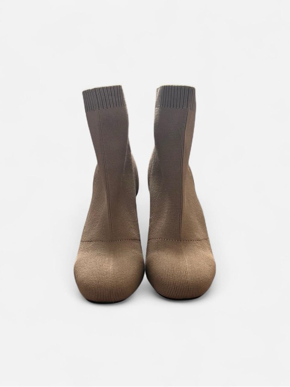 Brown Altar'd State Knitted Sock Ankle Booties